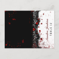 Halloween DOSSIER PlaceCard Splattered Names