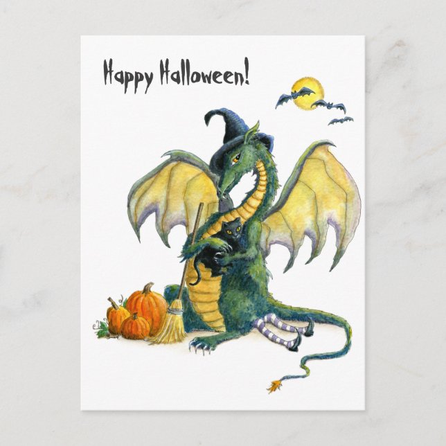 Carte postale Halloween Dragon (Devant)