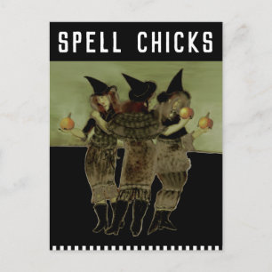 Carte Postale Halloween drôle