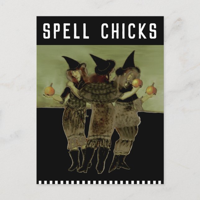 Carte Postale Halloween drôle (Devant)