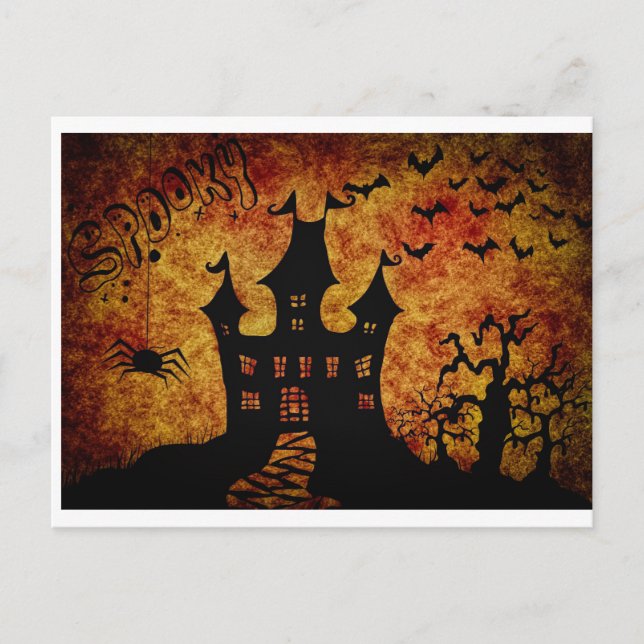 Carte Postale Halloween éffrayant (Devant)