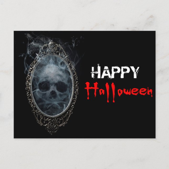 Carte Postale Halloween fantôme effrayant (Devant)