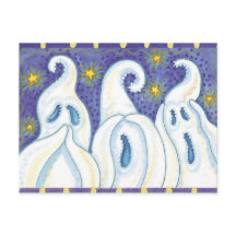 Carte postale Halloween Ghost