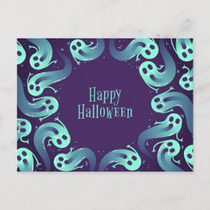 Carte Postale Halloween Ghost