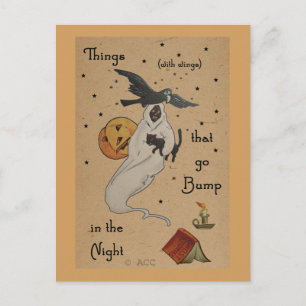 Carte postale Halloween Ghost