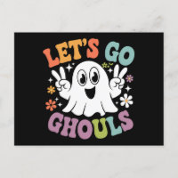 Halloween Go Ghouls Ghost Retro Costume