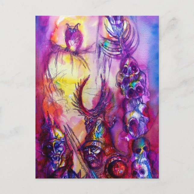 Carte Postale HALLOWEEN MONSTERS / ORK WAR Imaginaire (Devant)