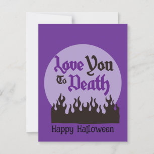 Carte Postale Halloween Personnalisé Whimsical Funny moderne vio