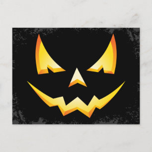 Carte postale Halloween personnalisée Citrouille e