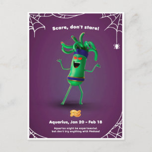 Carte postale Halloween pour Aquarius