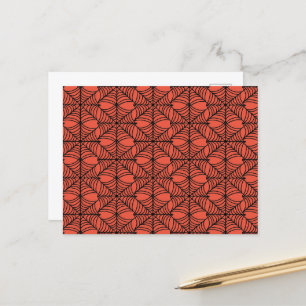 Carte Postale Halloween Spider Webs sur Orange