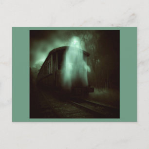 Carte Postale Halloween - Train hanté 2