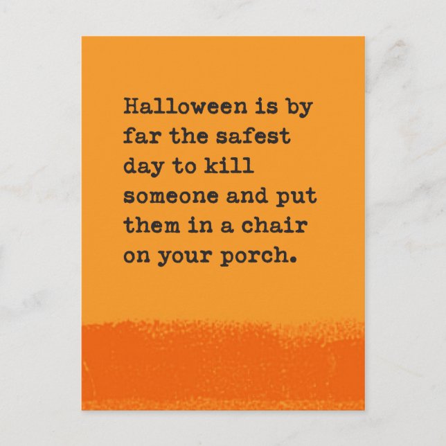 Carte Postale Halloween Twisted Humour Salutation (Devant)