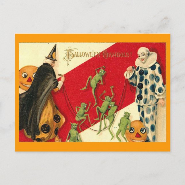 Carte Postale Halloween vintage (Devant)