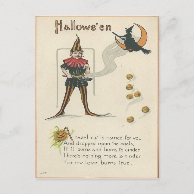 Carte Postale Halloween vintage (Devant)