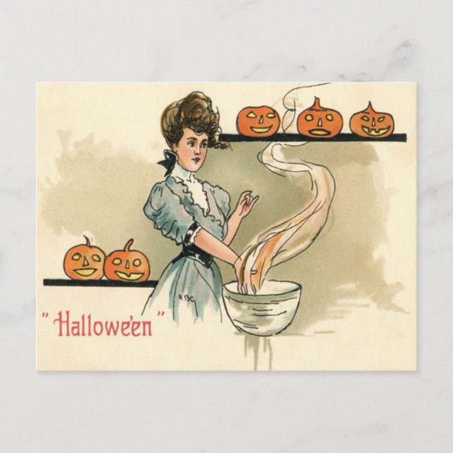 Carte Postale Halloween vintage (Devant)