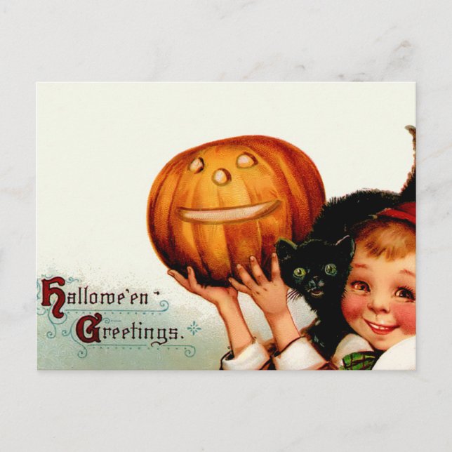 Carte postale Halloween vintage (Devant)