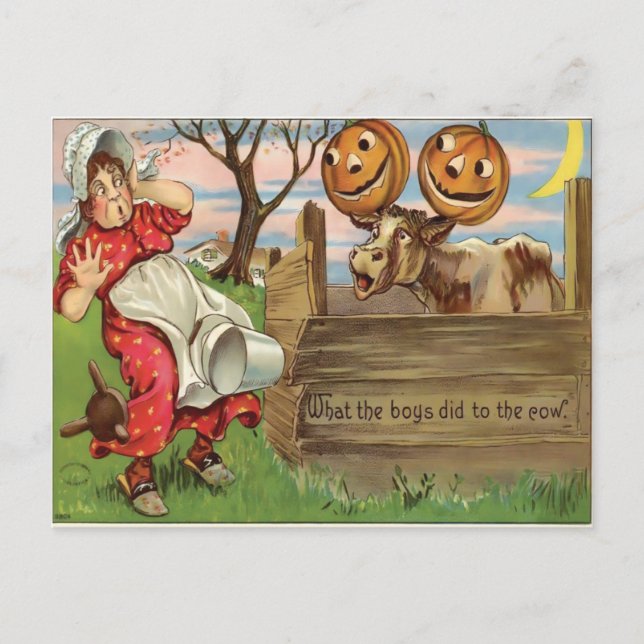 Carte Postale Halloween vintage (Devant)