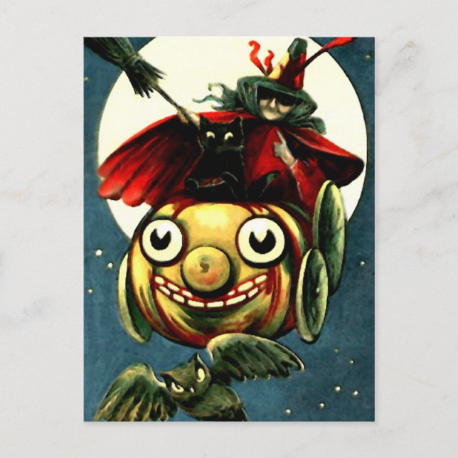 Carte postale Halloween vintage (Devant)