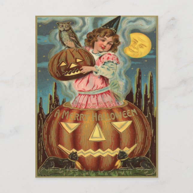 Carte Postale Halloween vintage (Devant)