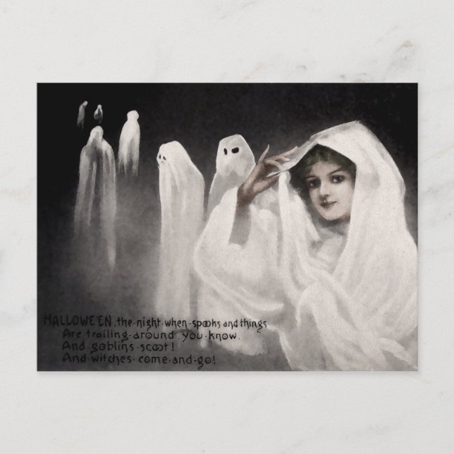 Carte postale Halloween vintage (Devant)