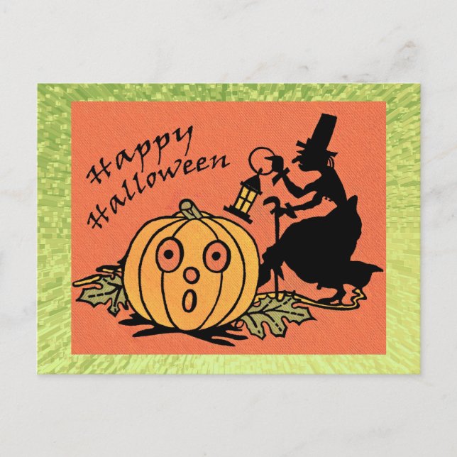 Carte postale Halloween vintage (Devant)