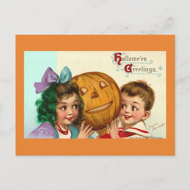 Carte postale Halloween vintage (Devant)