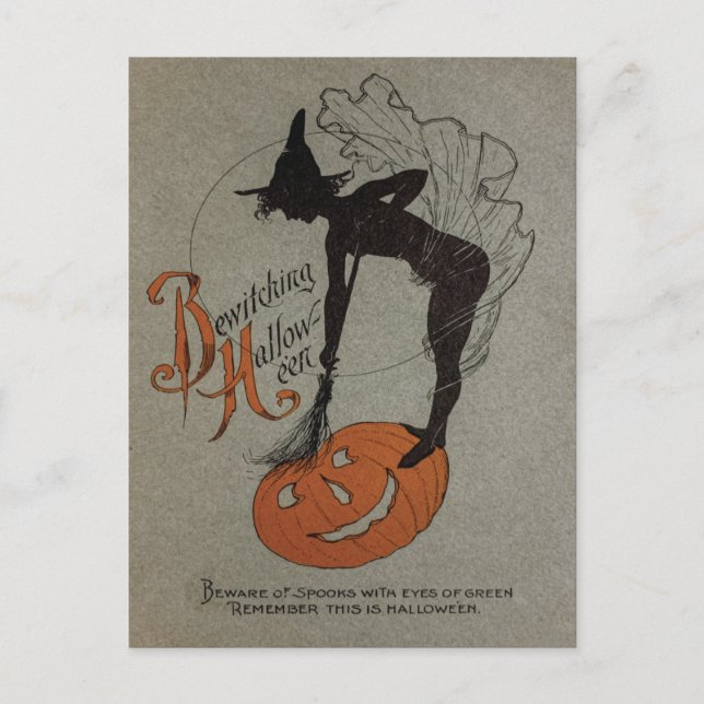 Carte Postale Halloween vintage (Devant)
