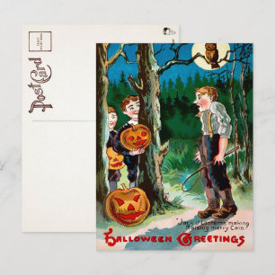 Carte postale Halloween Vintage Jack o' Lantern
