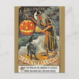 Carte Postale Halloween Vintage KRW