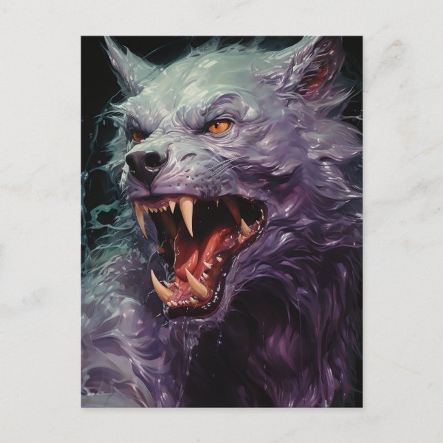 Carte Postale Halloween Werewolf (Devant)