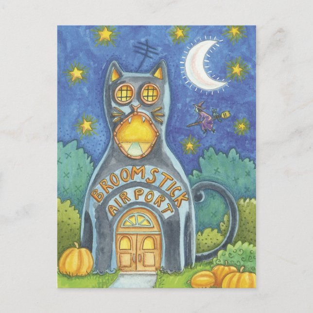 Carte postale Halloween Witch (Devant)