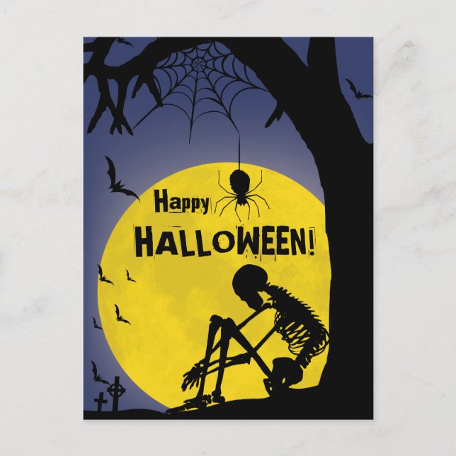 Carte Postale Haloween heureux (Devant)