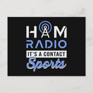 Carte Postale HAM Radio Opérateur Antenne Amateur Code Idée cade