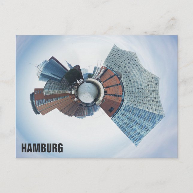 Carte Postale Hambourg Allemagne City Skyline Panorama Voyage Ph (Devant)