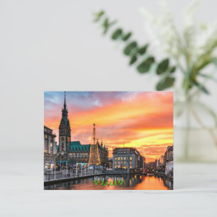 Carte Postale Hambourg, Allemagne, Noël