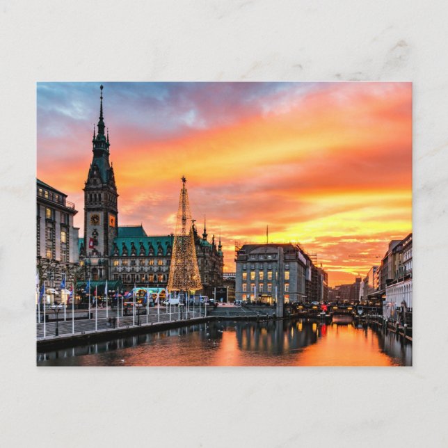 Carte Postale Hambourg, Allemagne Photographie de paysage pittor (Devant)