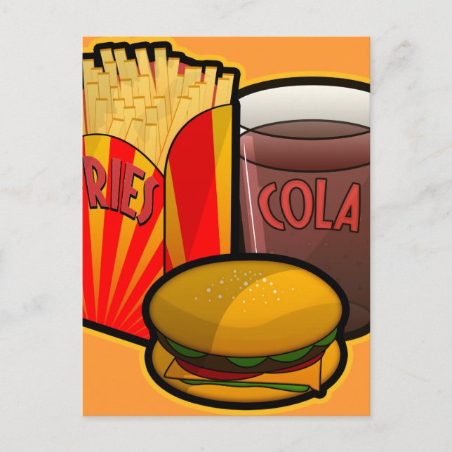 Carte Postale Hamburger (Devant)