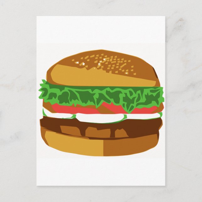 CARTE POSTALE HAMBURGER (Devant)