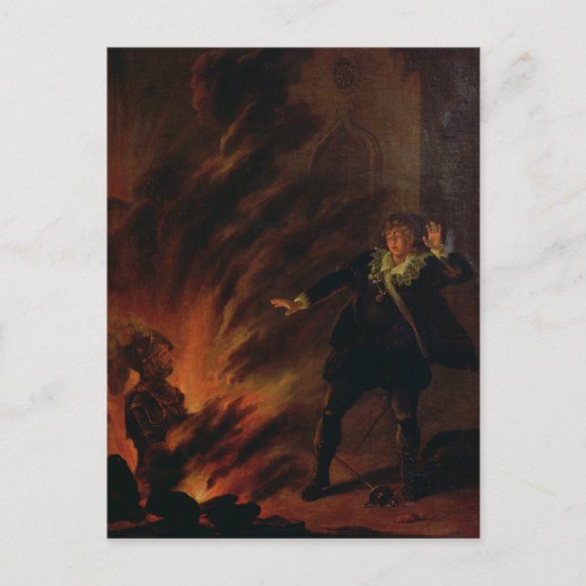 Carte Postale Hamlet et le fantôme de son père (Devant)