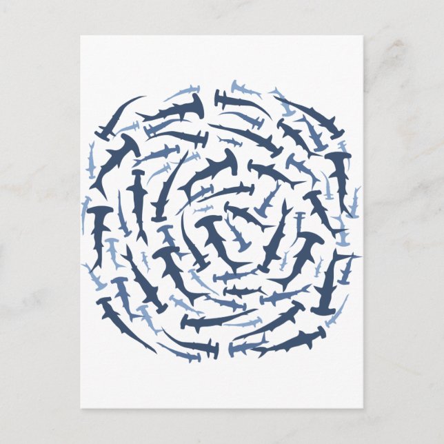 Carte Postale hammerhai requin marteau plongée sous-marine (Devant)