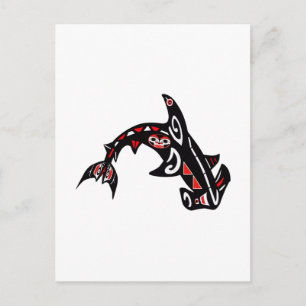 CARTE POSTALE HAMMERHEAD SHARK