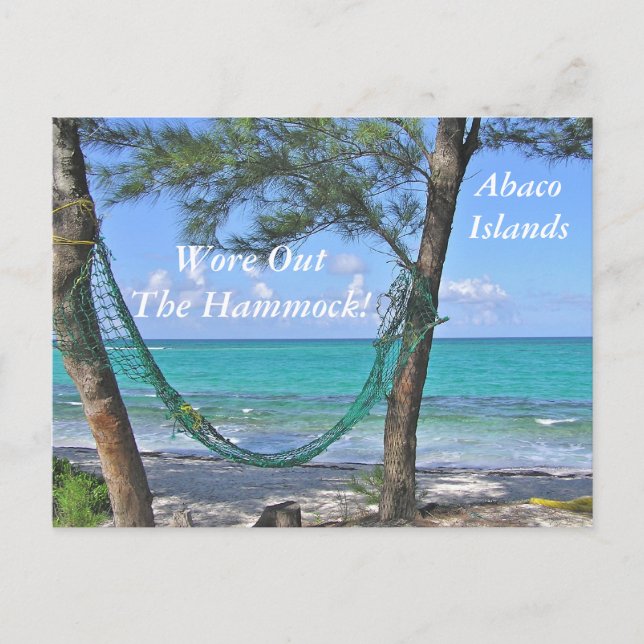 CARTE POSTALE "HAMMOCK/ABACO ISLANDS/BAHAMAS" (Devant)
