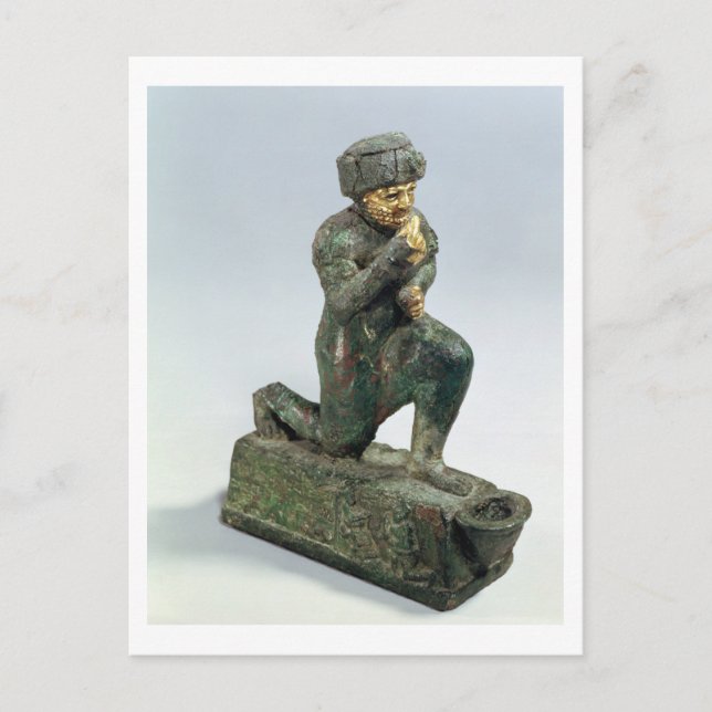 Carte Postale Hammurabi, roi de Babylone, praying before a sacre (Devant)
