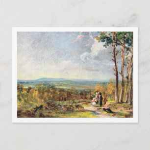 Carte Postale Hampstead Heath Looking Towards Harrow, 1821 (huil
