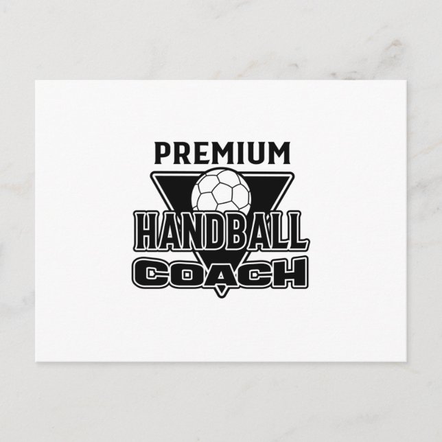 Carte Postale Handball Coach (Devant)