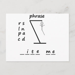 Carte Postale Hangman Bite Me
