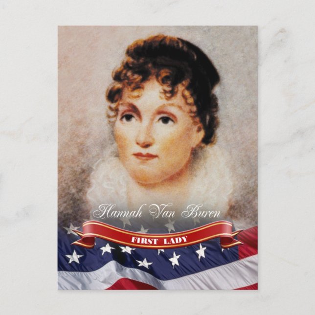 Carte Postale Hannah Van Buren, Première Dame des Etats-Unis (Devant)