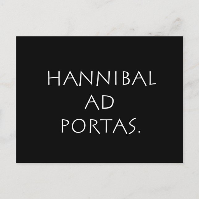 Carte Postale Hannibal aux portes (Devant)