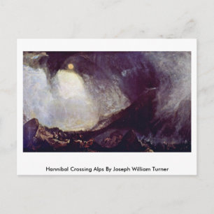 Carte Postale Hannibal Traversant Les Alpes Par Joseph William T